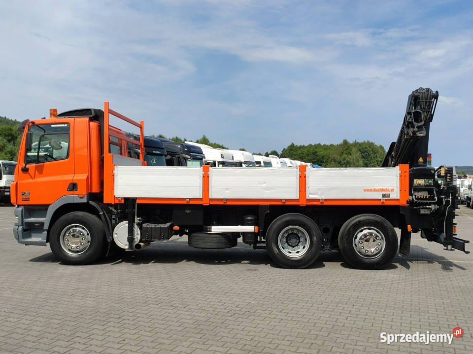 DAF CF 85380 6x2 Oś Skrętna Skrzynia HDS HIAB Widełki