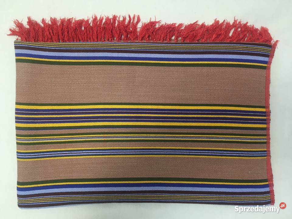 PRL nakrycie narzuta pled ładne kolory Kołobrzeg