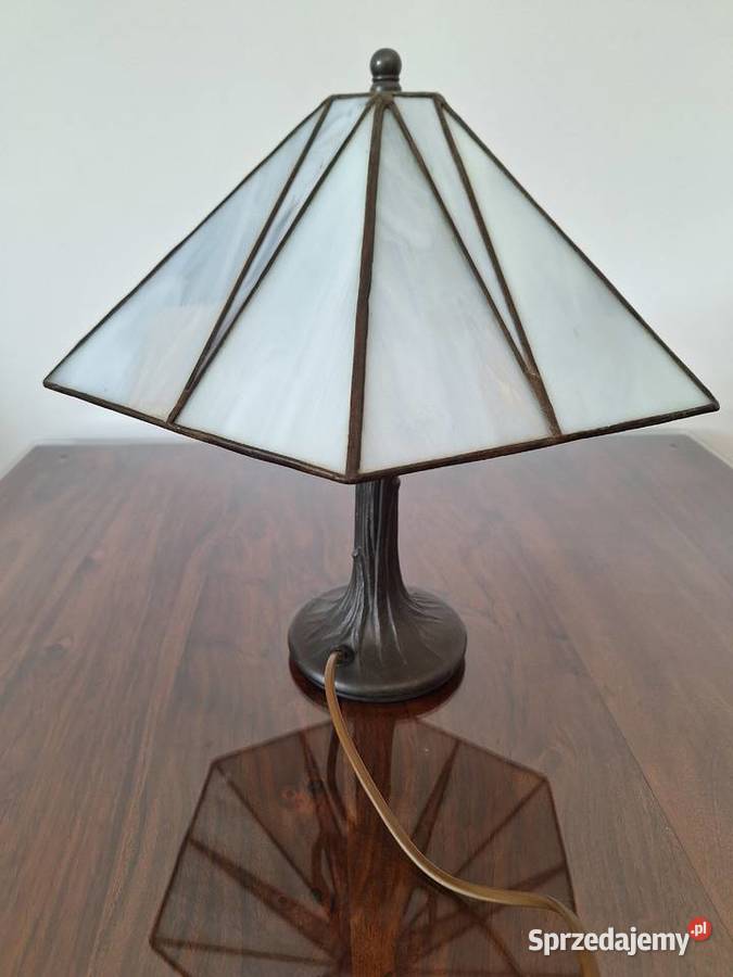 Lampa witrażowa stojąca szkło Tiffany biurkowa Gdańsk
