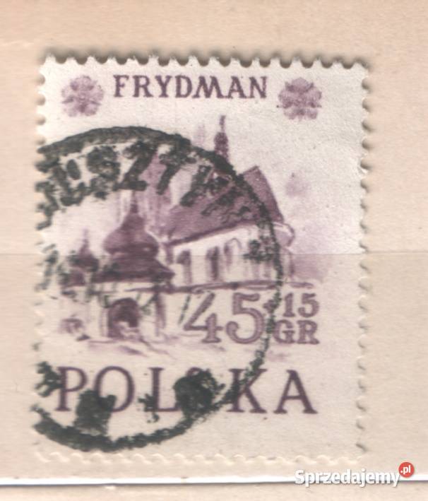 Zn Fi 629 kas 1952 Olsztyn Filatelistyka Gliwice