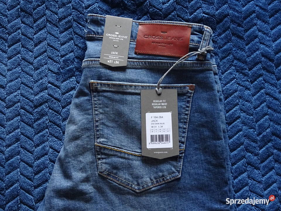 NOWE męskie spodnie jeansowe CROSS JEANS 3134 Rozmiar M Wrocław