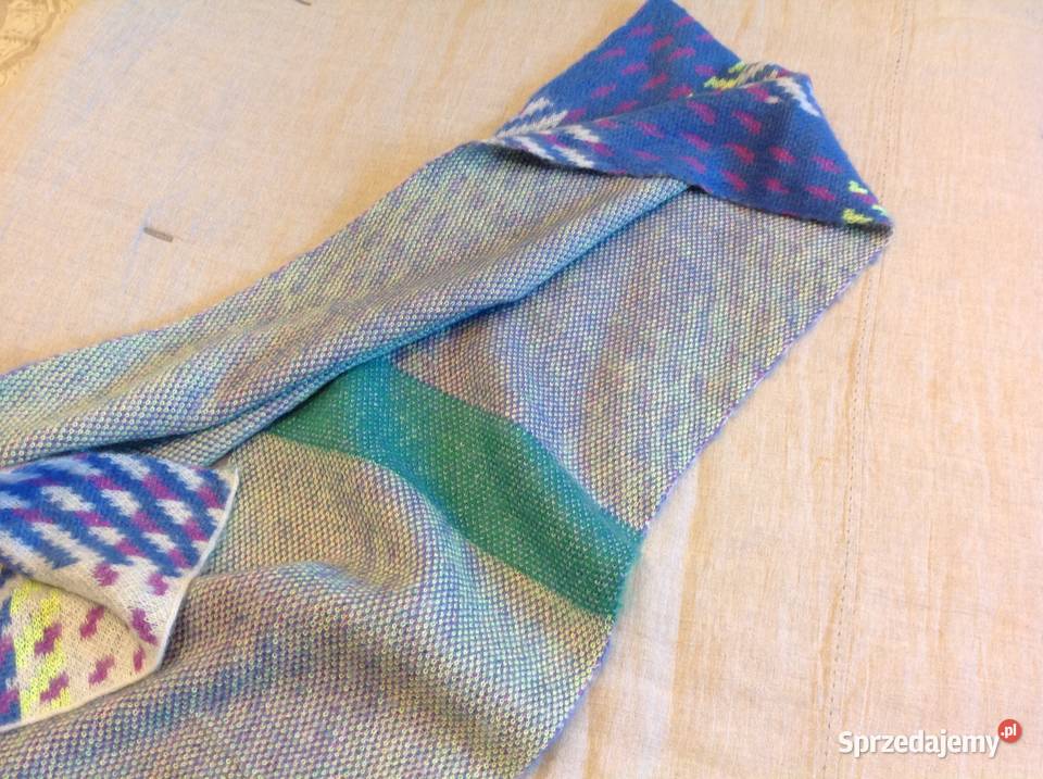 Ciepły Szalik damski BENETTON nowy Wełna Moher Pozostałe lubuskie Nowa Sól