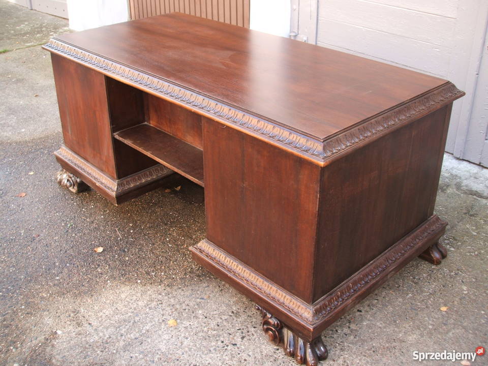 Komplet gabinetowy z 1925 roku BIURKO BIBLIOTEKA sprzedam