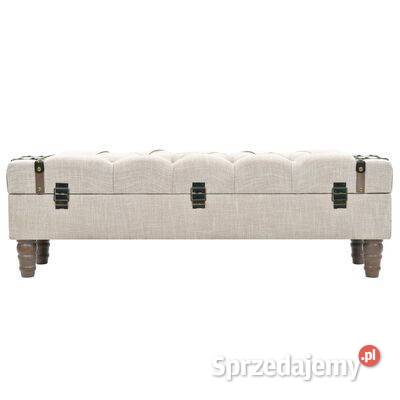 vidaXL Ławka ze schowkiem lite drewno i stal 111 Warszawa