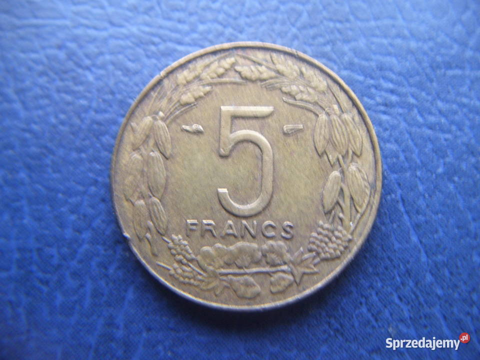 Stare monety 5 frank 1958 Afryka Równikowa podkarpackie Lesko