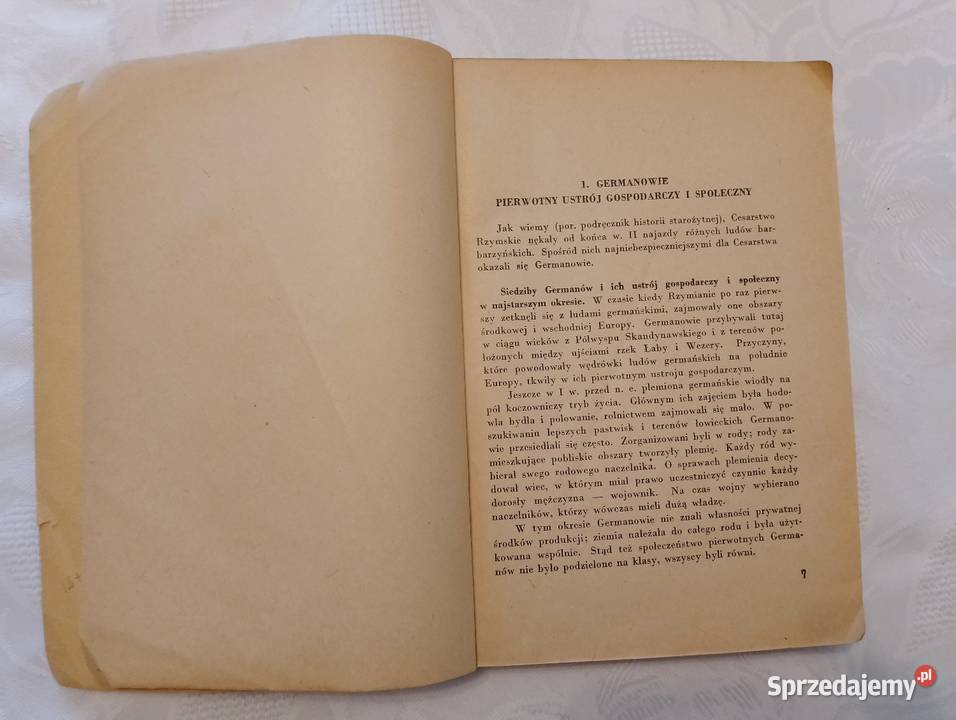 Podręcznik historii klasy IX z 1950 r EPOKA historia Podręczniki Oborniki