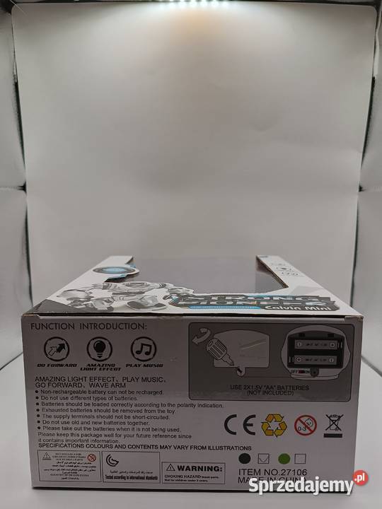 Interaktywny robot Calvin Mini światło i dźwięk pomorskie Gdynia