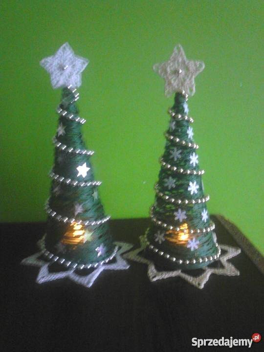 Szydełkowe choinkiświeczniki Syców sprzedam