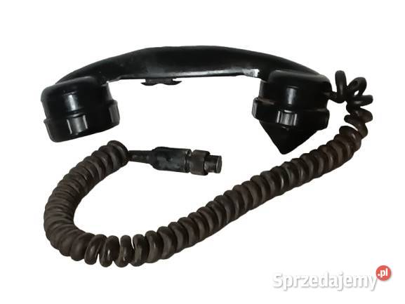 Słuchawka z Przewodem Bakelitowa Radiostacja Militaria Rzeszów