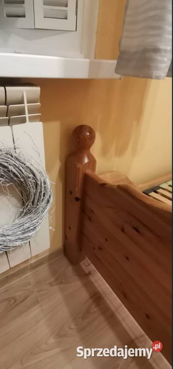 Łóżko drewniane z materacem 100200 Łóżka Sokołów Podlaski