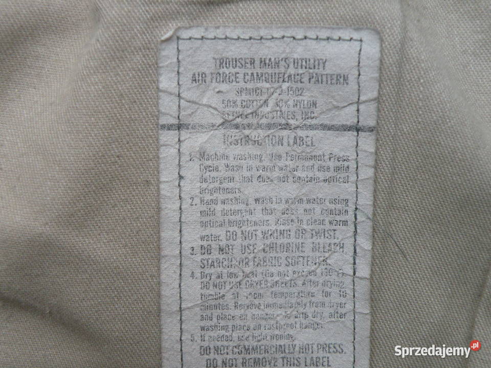 Spodnie ABU tiger stripes USAF 30S Wrocław
