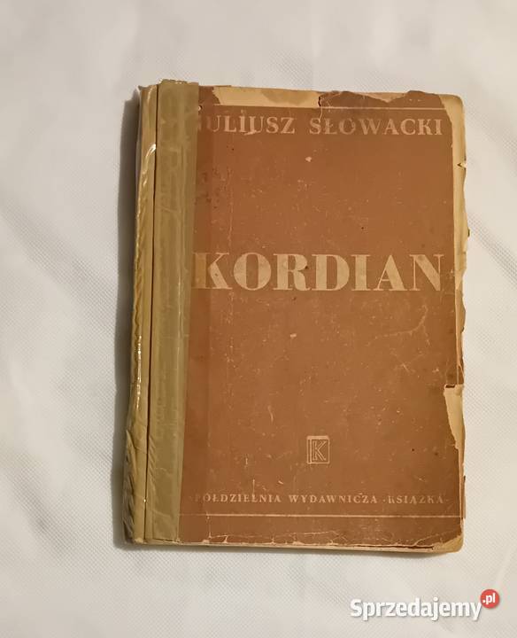 Juliusz Słowacki Kordian Sp Wyd Ksiażka 1946 r Koźminek sprzedam