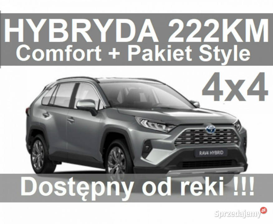 Toyota RAV-4 Hybryda 222KM 4x4 Comfort Pakiet Style Dostępn…