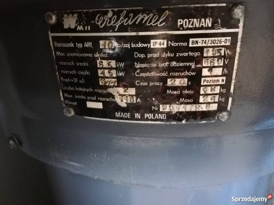 Rozrusznik oporowy ARF rozruch silników Dąbrowa Górnicza