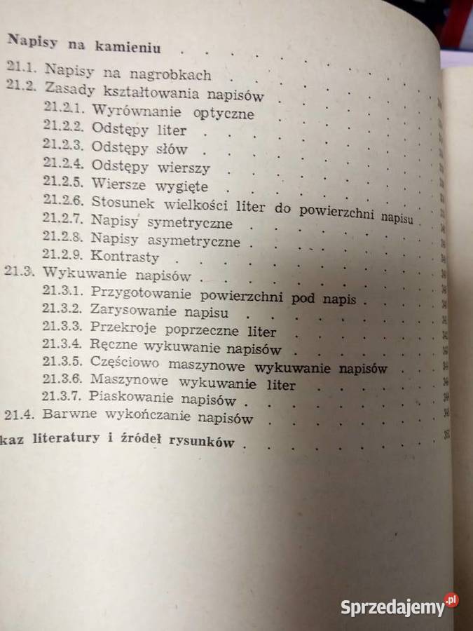 Kamieniarstwo książki używane kolekcjonerskie Warszawa