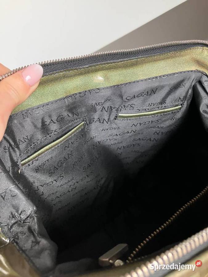 Duża piękna skórzana torebka Sagan polska
