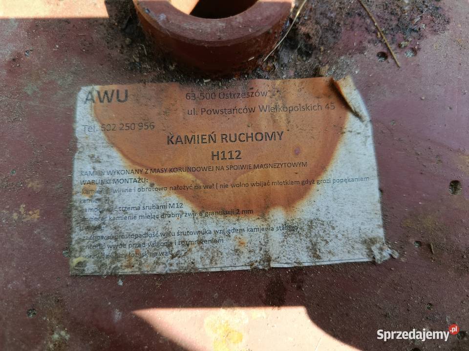 Śrutownik rolniczy do zboża na kamienie H112 Wadowice