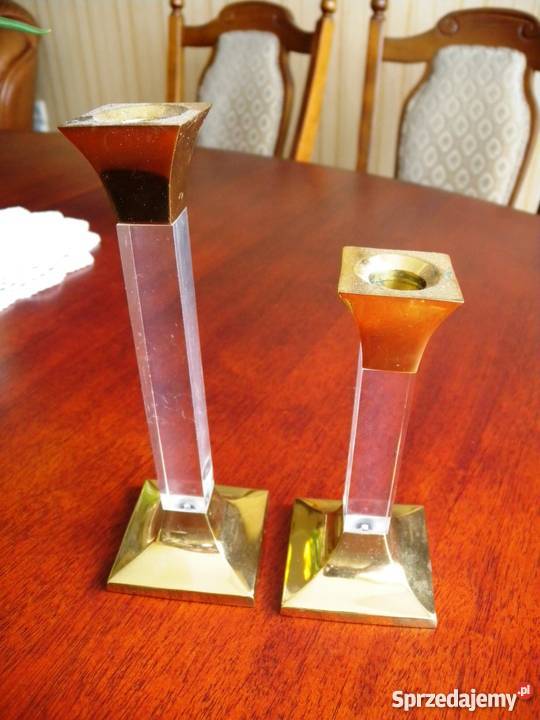 ŚWIECZNIKI SZKLANE komplet 2 sztuki Katowice