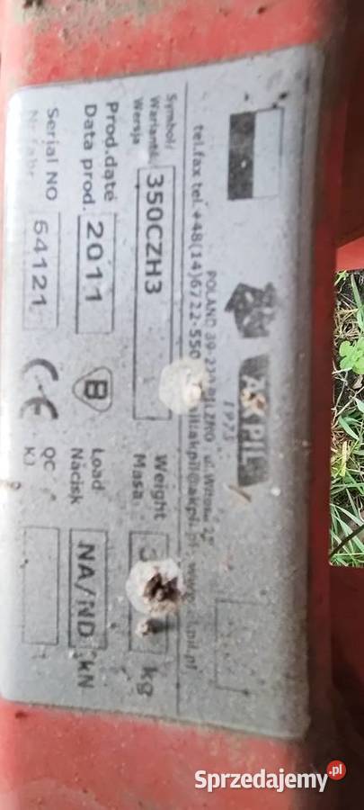 Pług akpil 350 czh Pińczów