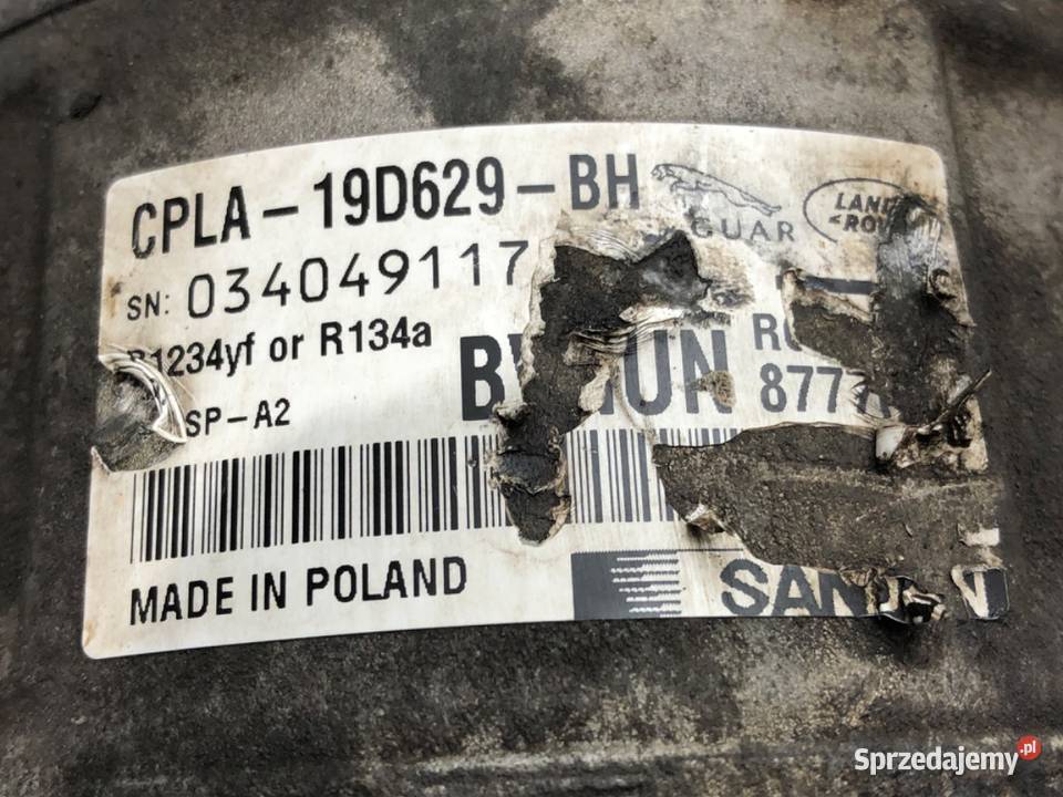 SPRĘŻARKA KLIMATYZACJI JAGUAR XE CPLA19D629BH 20 podkarpackie