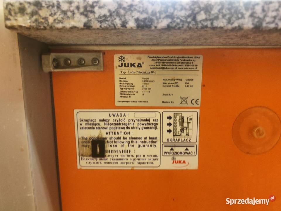 Lada Chłodnicza Firmy JUKA model Veronii W1 Wałcz