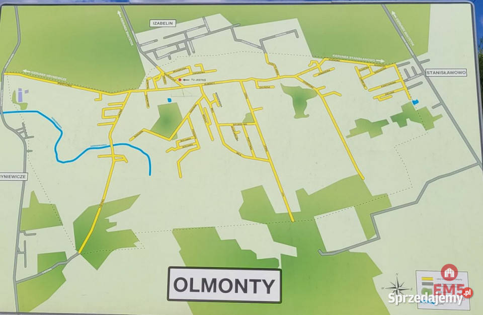 Grunt 1333m2 Olmonty