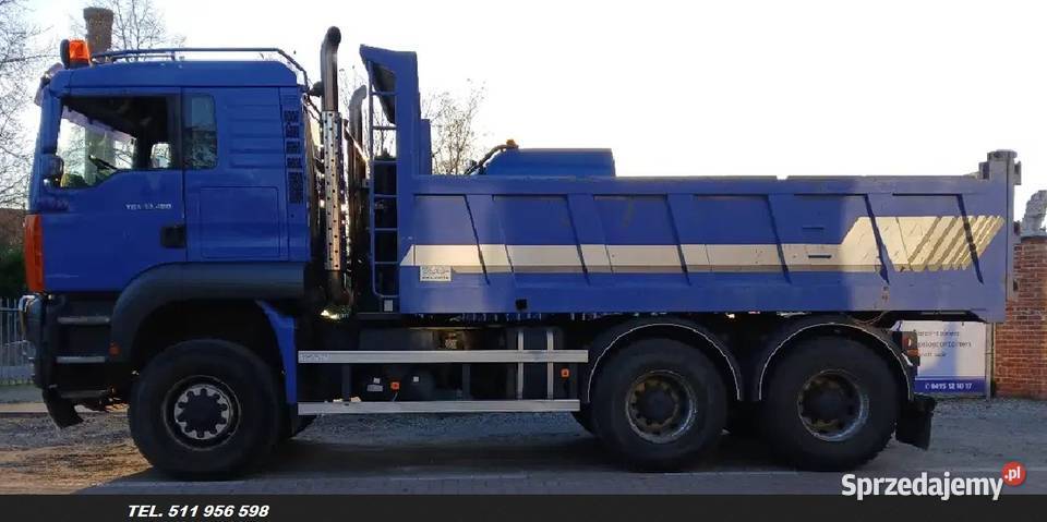 Wywrotka 6x6 do tylu MAN TGA Warszawa