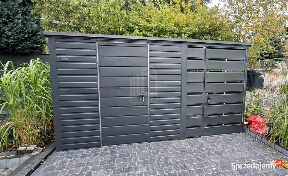 Schowek domek ogrodowy 3x2m wiata 15m drzwi dach Dobre Miasto