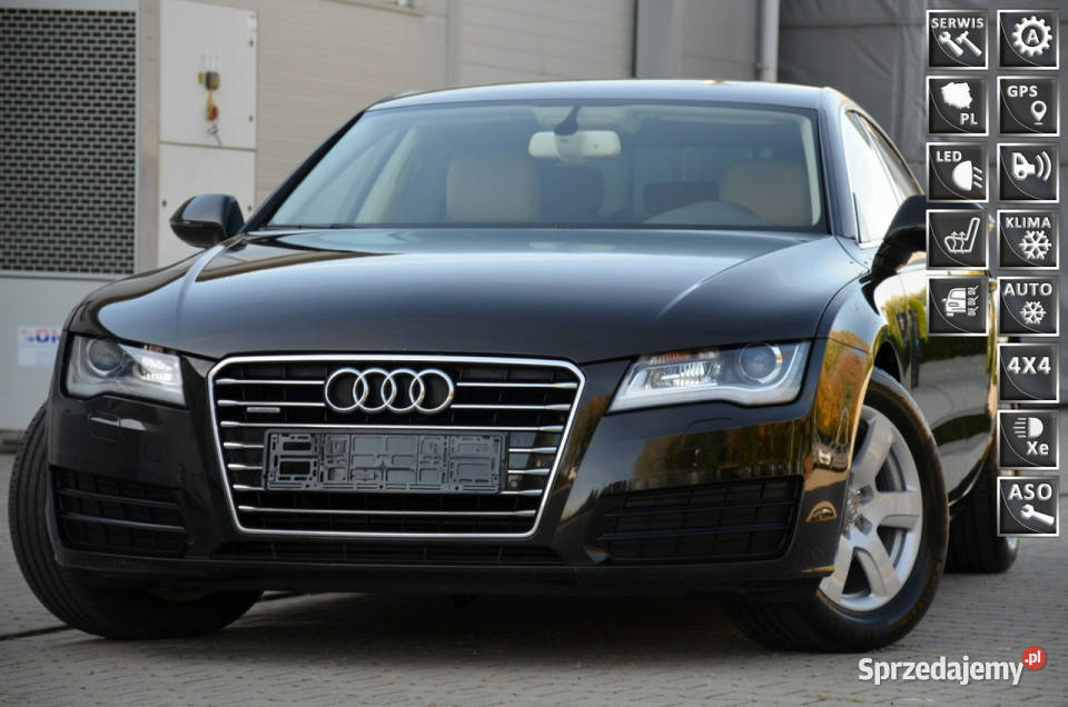 Audi A7 Zarejestrowane 30TDI Quattro Serwis LED nieuszkodzony