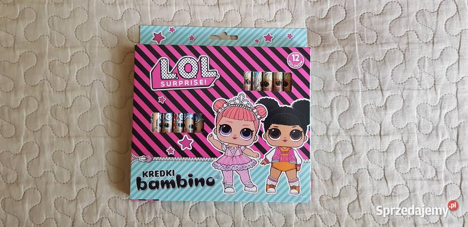 Nowe Kredki bambino Lol Surprise 12 kolorów mazowieckie Warszawa