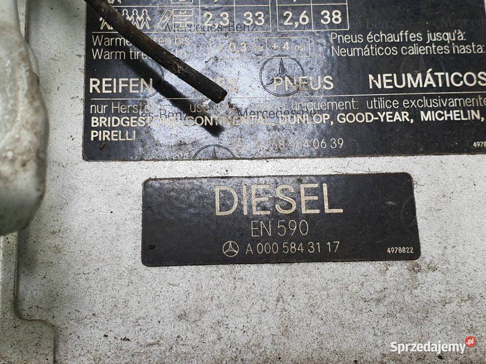 KLAPKA WLEWU PALIWA MERCEDES A KLASA W168 Lipno