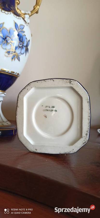 Amfora Royal Dux Czechoslovacia Ręcznie malowana Porcelana i szkło pomorskie Gdańsk