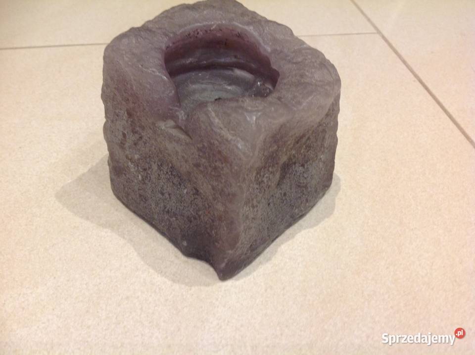 Szara Świeca Dekoracyjna Vintage lubuskie Nowa Sól