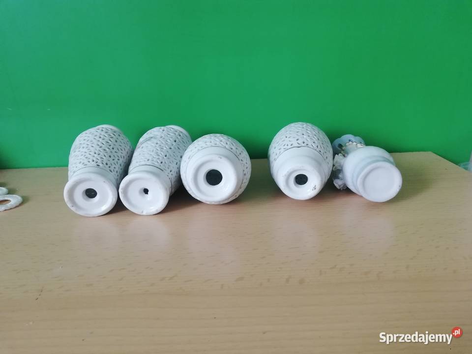Małe mini wazoniki z porcelany Porcelana i szkło Warszawa