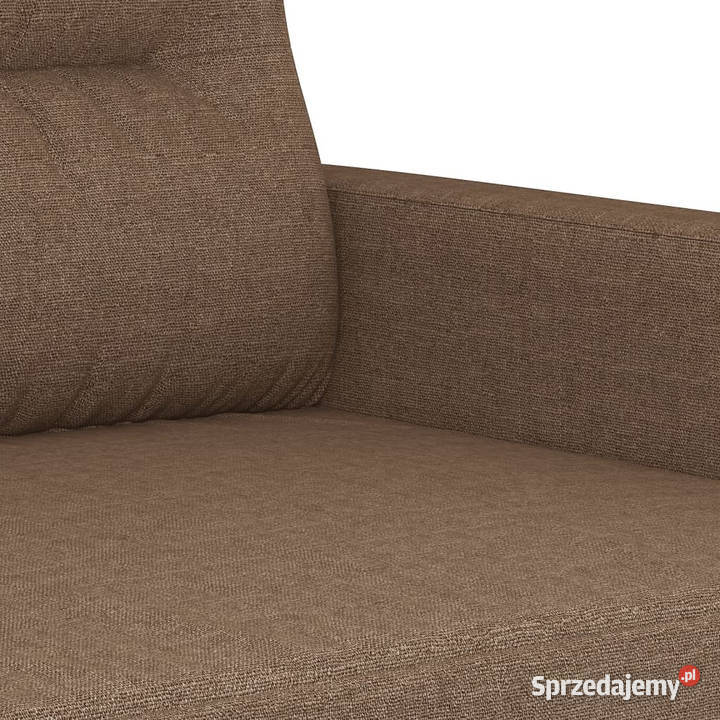 Sofa 2osobowa brązowa 120 tapicerowana tkaniną mazowieckie Warszawa sprzedam