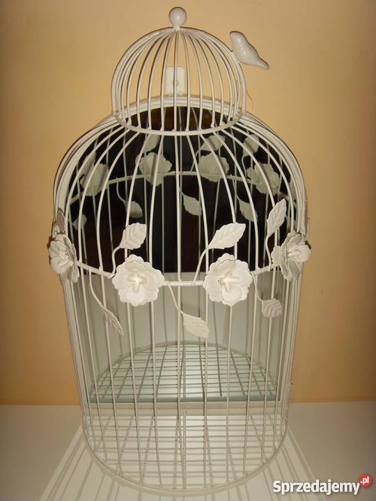 LUSTRO W KSZTAŁCIE KLATKI BIAŁE I RÓŻOWE NOWE dolnośląskie Wrocław