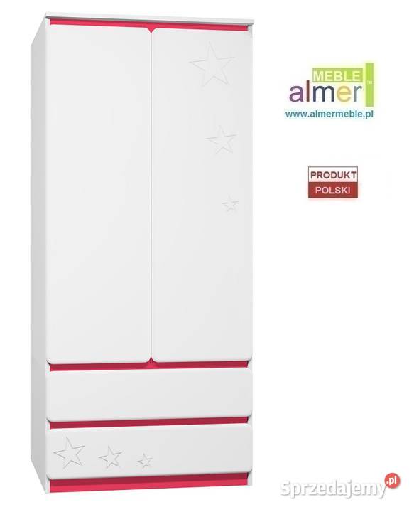 szafa dziecięca biała STARS MDF C21 90x55 w200 wielkopolskie Koło