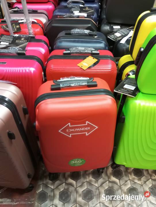 Walizki średnie na 4 kołach z abs podróżne Lublin