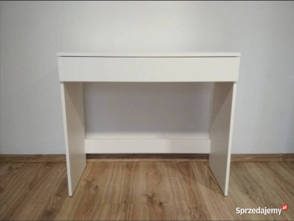 Białe biurko toaletka 90x40 Olszówka