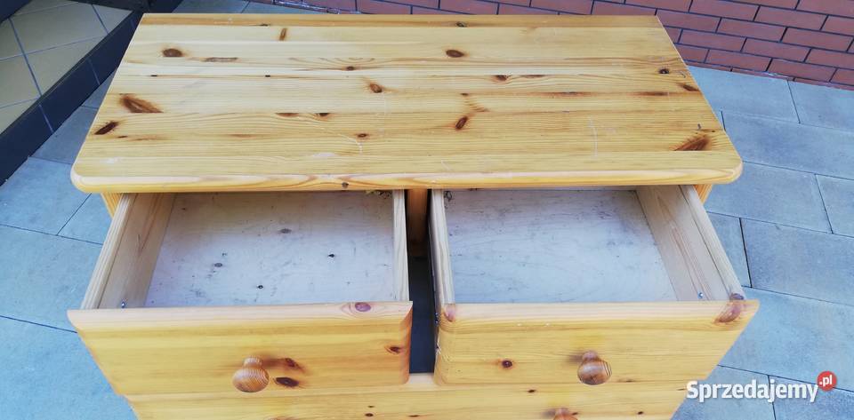 Komoda drewniana z szufladami sosnowa szafka mazowieckie Sulbiny