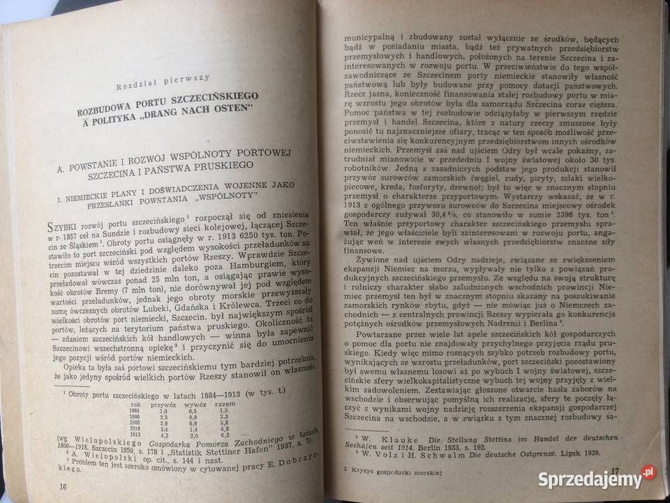 3677 Kryzys Gospodarki Morskiej Szczecina 1919 Antykwariat Szczecin