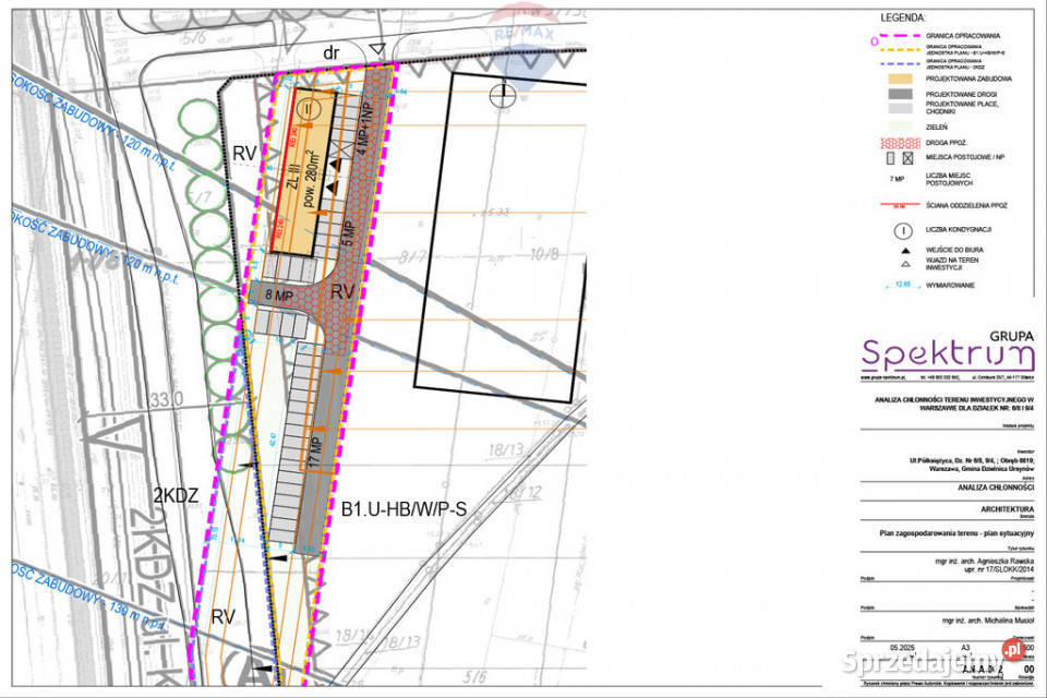 Działka inwestycyjna WarszawaUrsynów Zatorze asfalt Warszawa