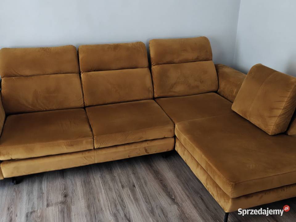 Sofa rozkładana musztardowa abra Radom sprzedam
