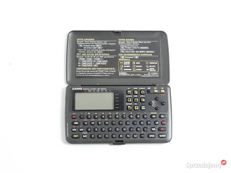 Retro Casio Digital Diary SF4300 32KB Vintage Biłgoraj
