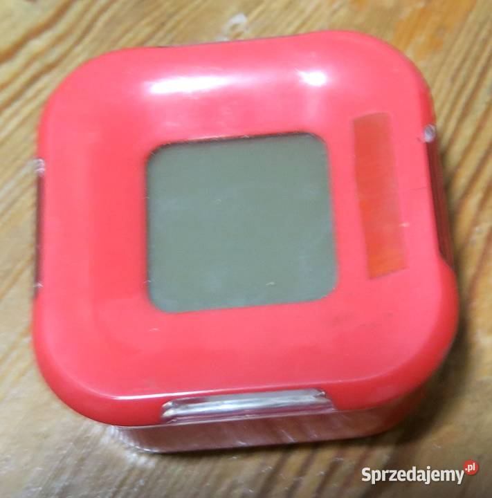 Budzik elektroniczny w plastikowej czerwonej Zegary Kraków sprzedam