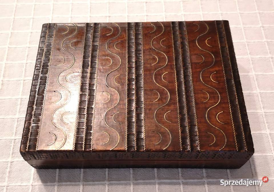 Szkatułka do kart z okresu PRL Katowice