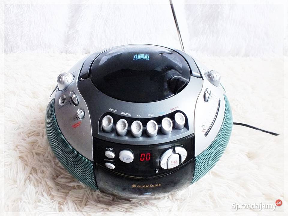 Radioodtwarzacz AudioSonic CD429 na kasety Odtwarzacze CD i MD