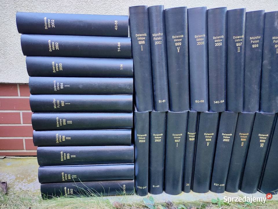 Duży zestaw oprawionych Dzienników Ustaw i Antykwariat Kościan