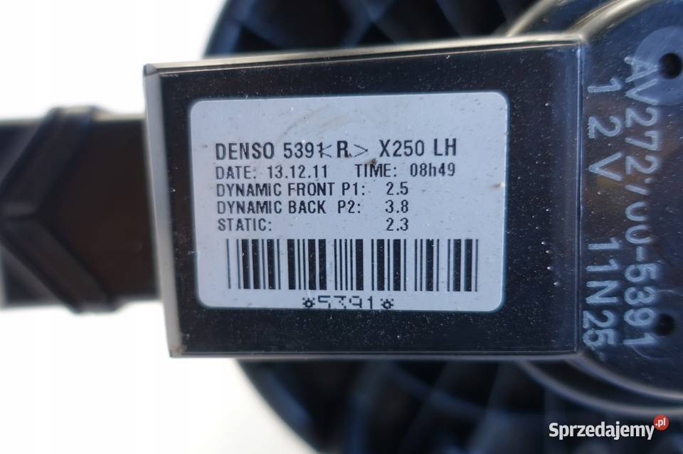 Jaguar XJ X351 WENTYLATOR OGRZEWANIA nawiewu osobowe Rudka