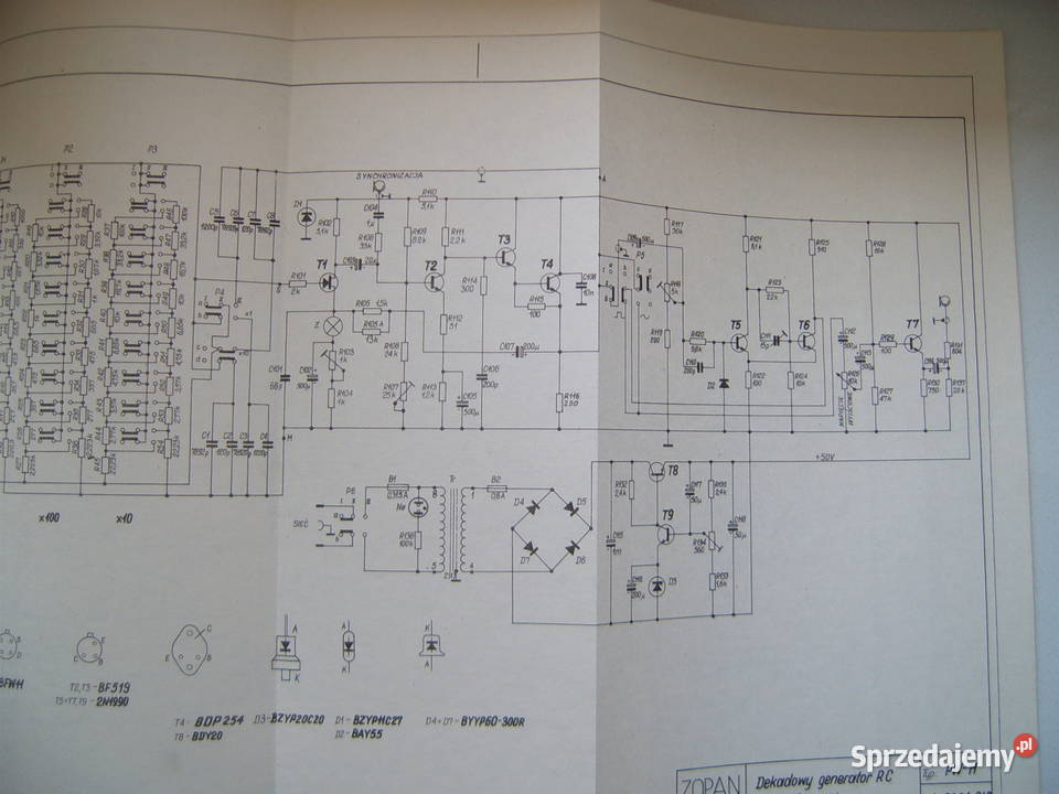 generator RC Zopan PW11 DTR instukcja schemat miękka z obwolutą Poznań sprzedam